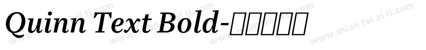 Quinn Text Bold字体转换